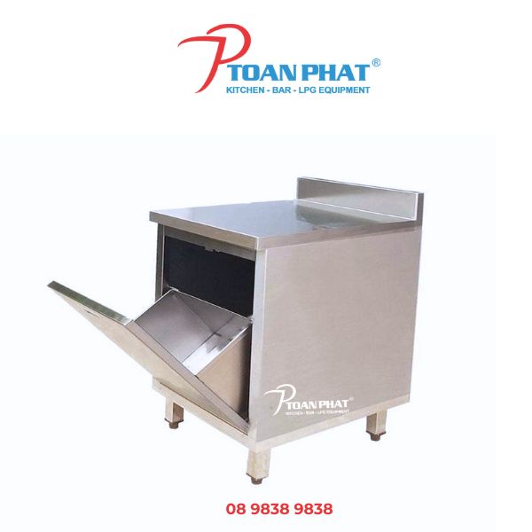 Module quầy pha chế có thùng rác cửa lật