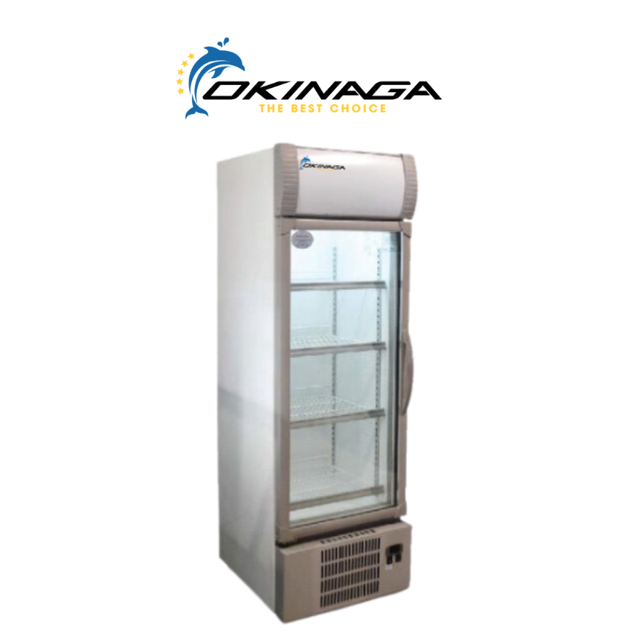 TỦ MÁT TRƯNG BÀY BÁNH CÁNH KÍNH OKINAGA 4, 6 KỆ