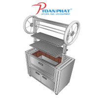 Bếp nướng BBQ Inox nhà hàng, quán nướng, biệt thự vườn