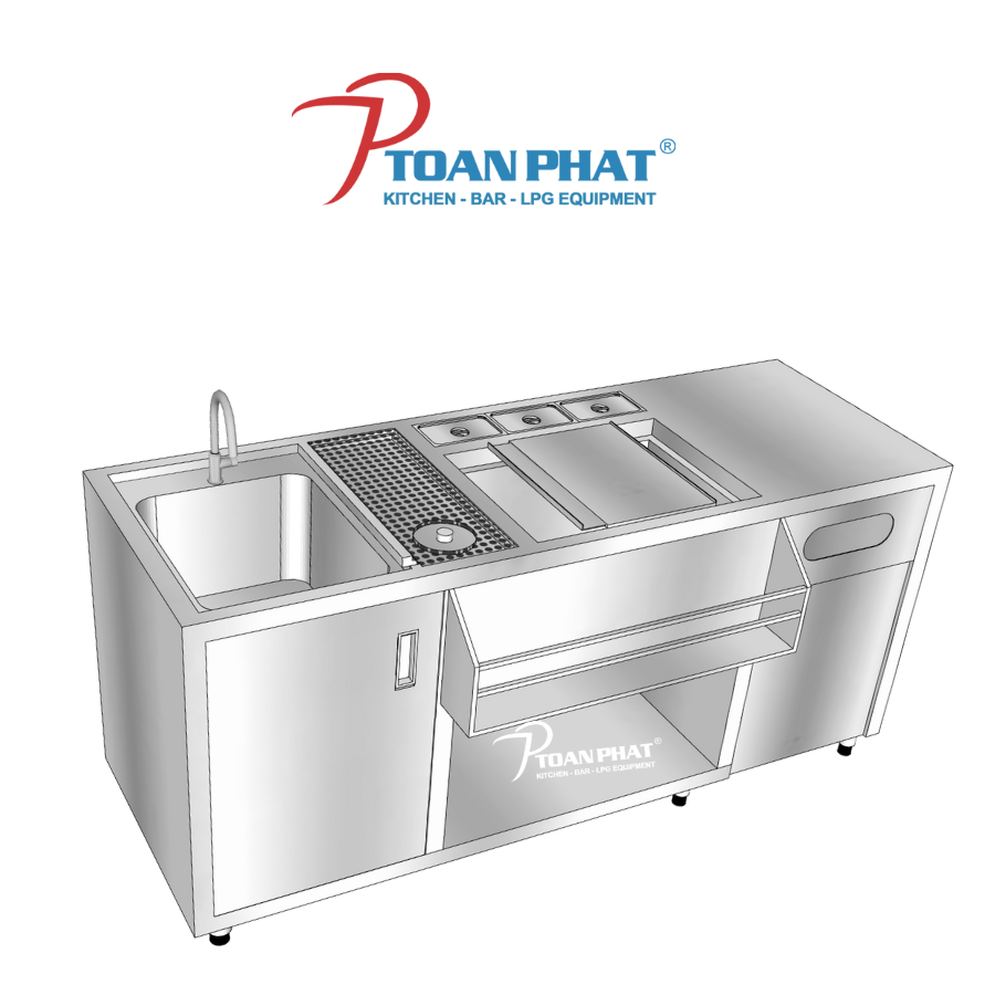 MODULE QUẦY PHA CHẾ COCKTAIL INOX