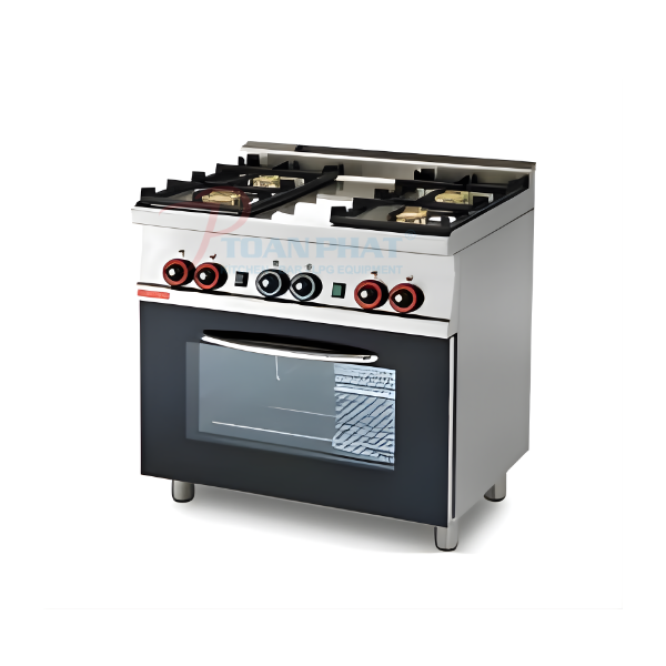 LOTUS BẾP GAS 4 ĐẦU ĐỐT LÒ NƯỚNG CỬA KÍNH CF4-68G