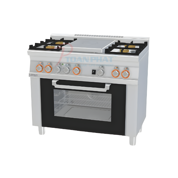 LOTUS BẾP 4 HỌNG CÓ LÒ NƯỚNG ĐIỆN ĐA NĂNG TPFM4-610GEM