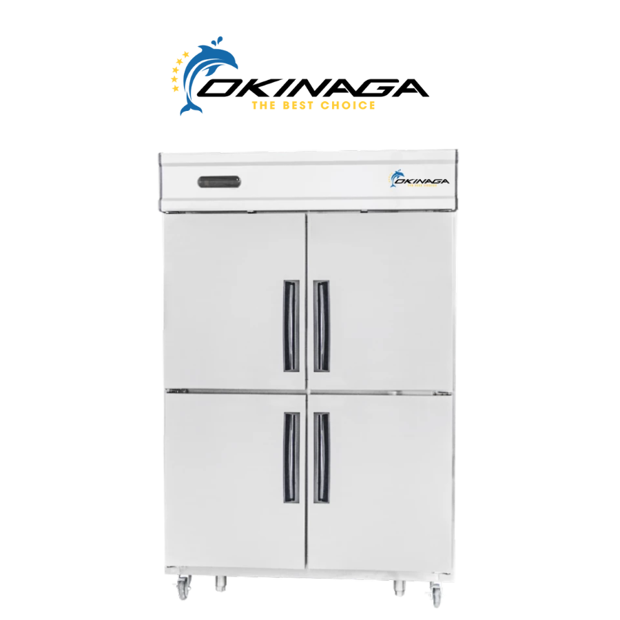 TỦ MÁT 4 CÁNH ĐỨNG QUẠT GIÓ OKINAGA