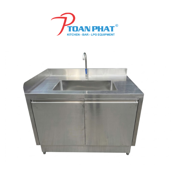CHẬU RỬA KẾT HỢP TỦ CỬA MỞ INOX
