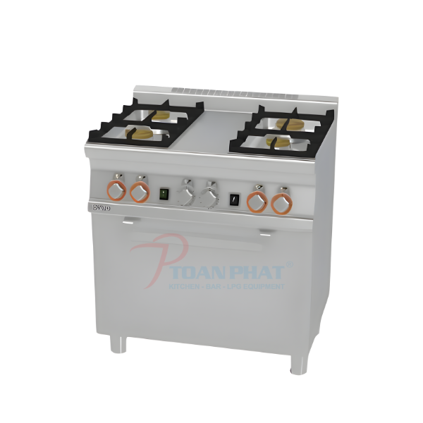 LOTUS BẾP GAS 4 ĐẦU ĐỐT LÒ NƯỚNG CF4-68G