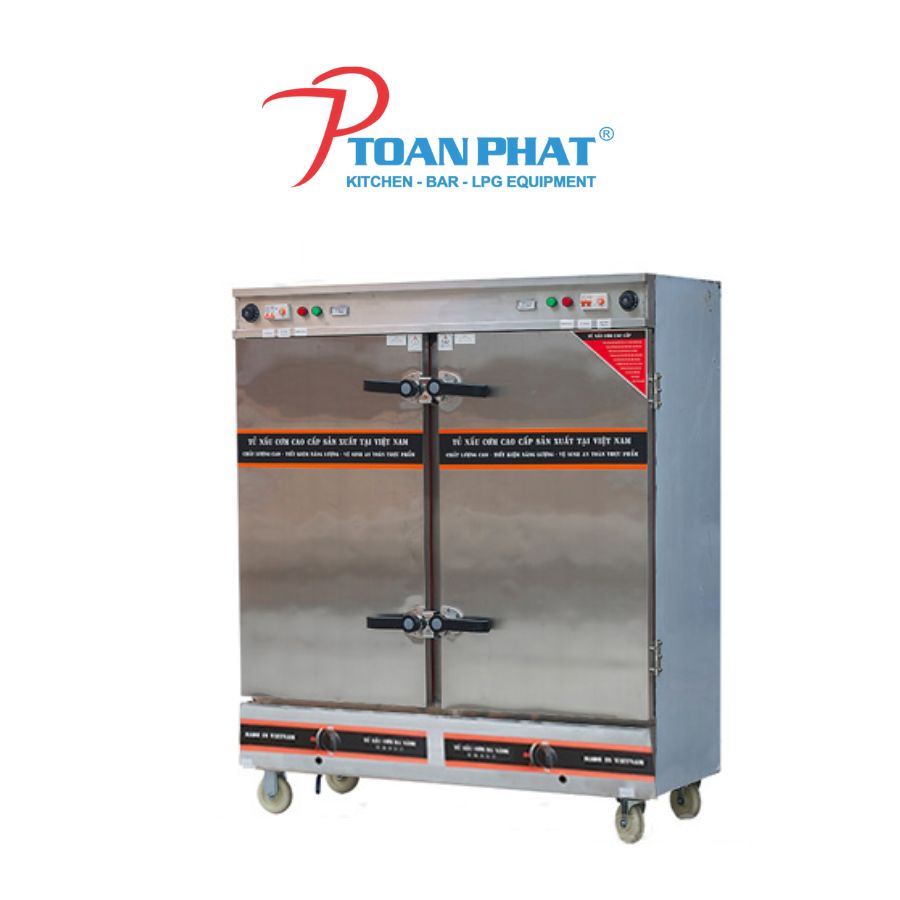 TỦ CƠM 24 KHAY DÙNG ĐIỆN, CÓ CHẾ ĐỘ HẸN GIỜ VÀ NHIỆT ĐỘ