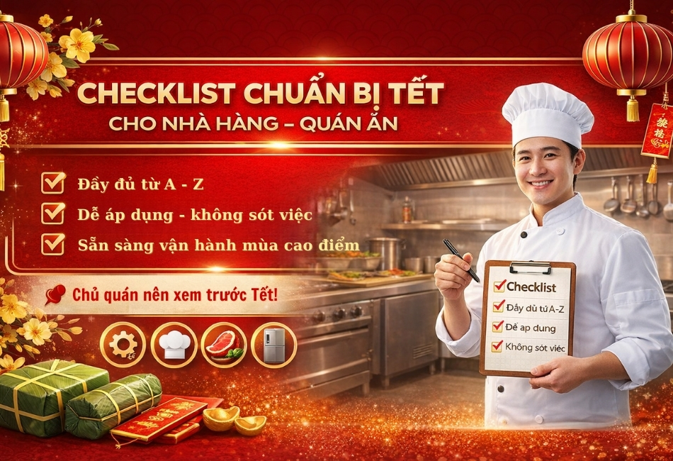 Checklist chuẩn bị Tết cho nhà hàng, quán ăn: Đầy đủ – dễ áp dụng