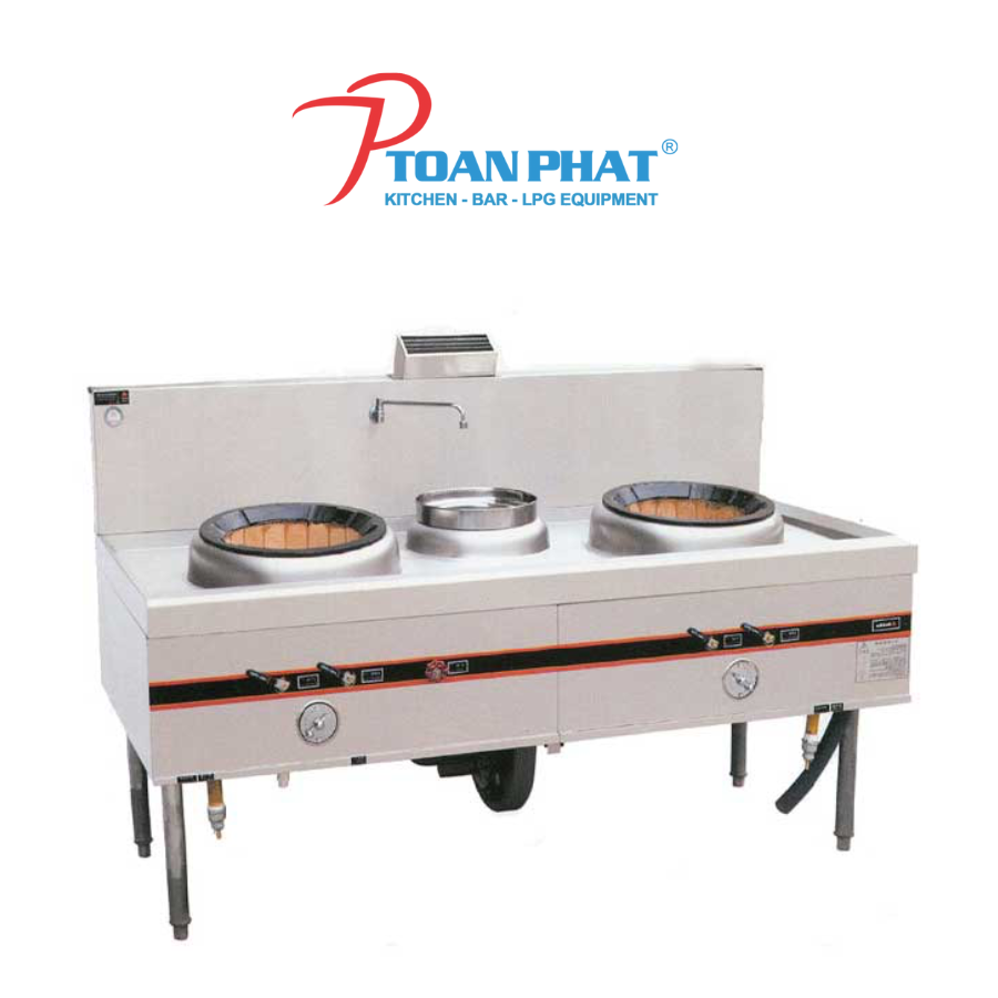 Bếp Á đôi có quạt thổi 1 bầu nước