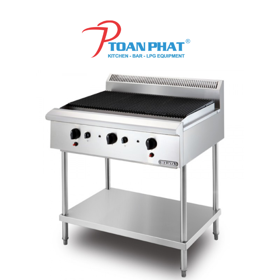 BẾP NƯỚNG DÙNG GAS CÓ CHÂN BERJAYA CB3BFS-17