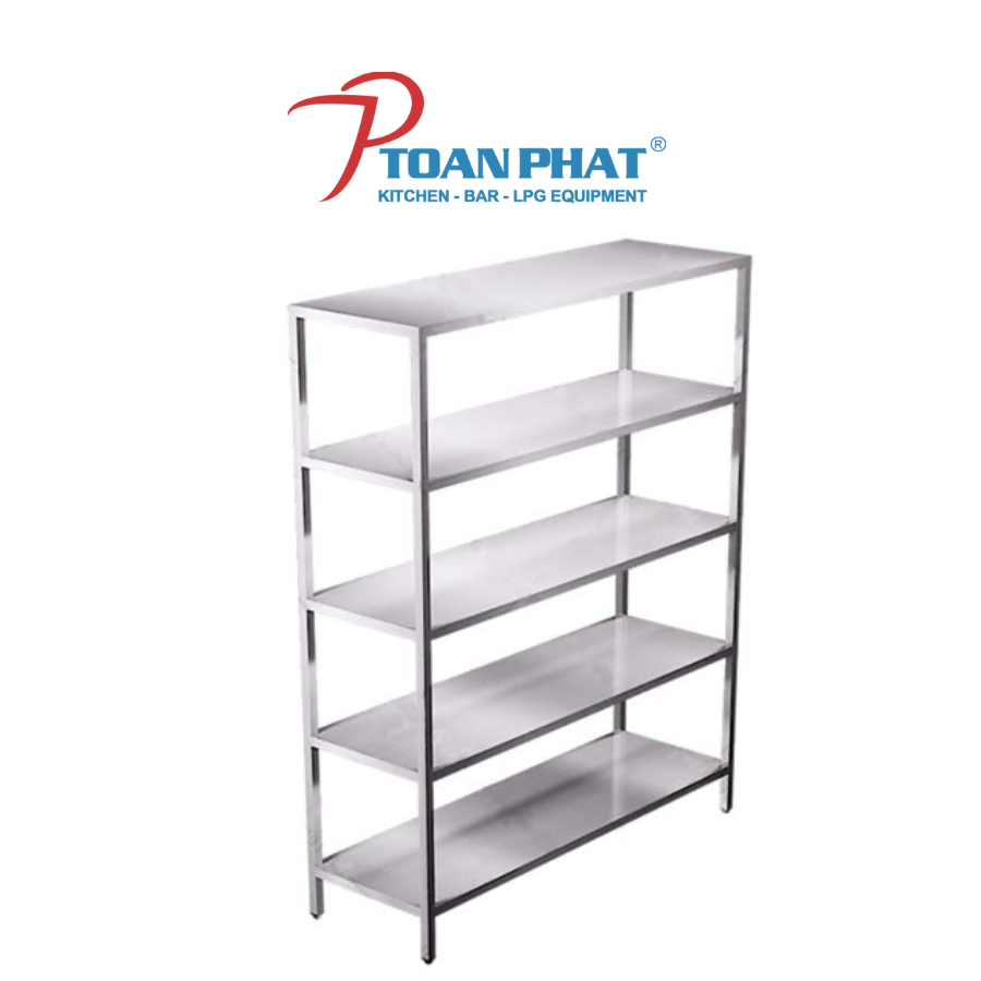 KỆ PHẲNG INOX 5 TẦNG