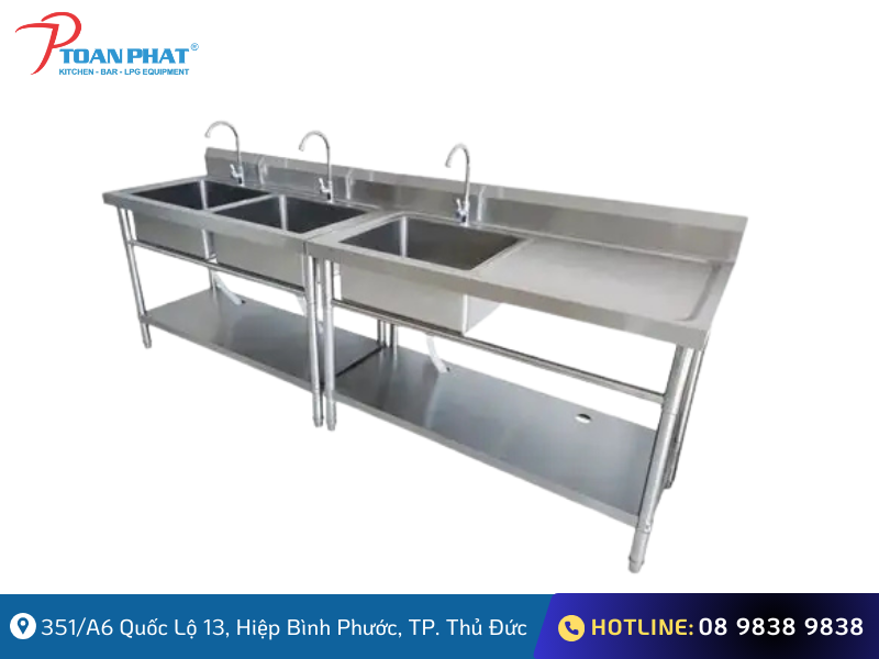 Chậu rửa inox công nghiệp