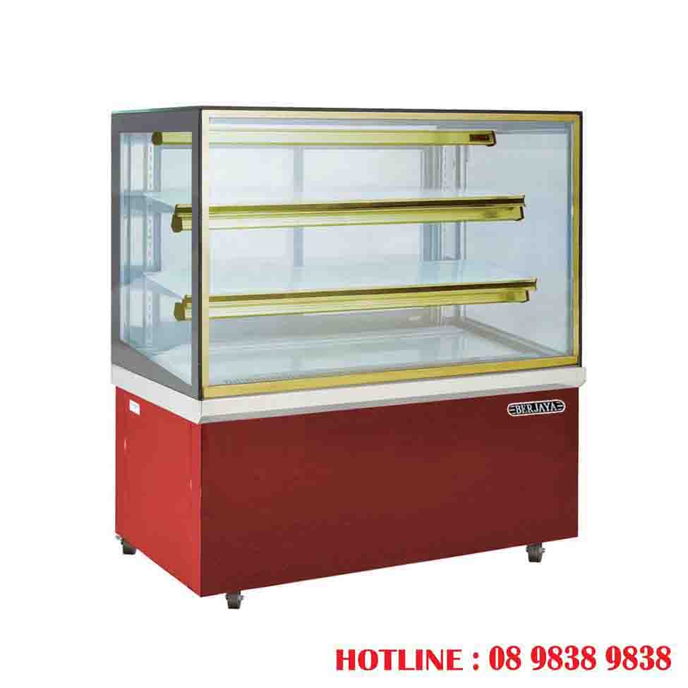 TỦ TRƯNG BÀY BÁNH KÍNH VUÔNG BERJAYA