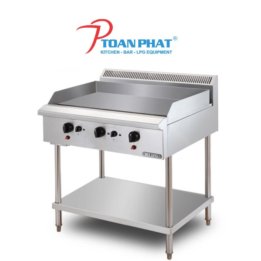 BẾP CHIÊN PHẲNG DÙNG GAS CÓ CHÂN ĐỨNG BERJAYA GG3BFS