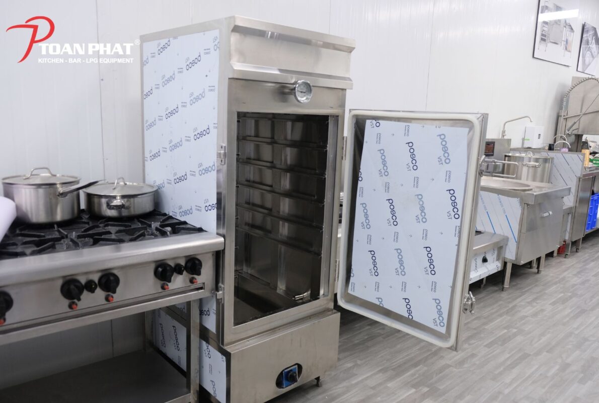 Tủ nấu cơm công nghiệp do Toàn Phát sản xuất trực tiếp tại xưởng