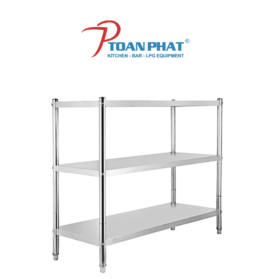 KỆ PHẲNG INOX 3 TẦNG