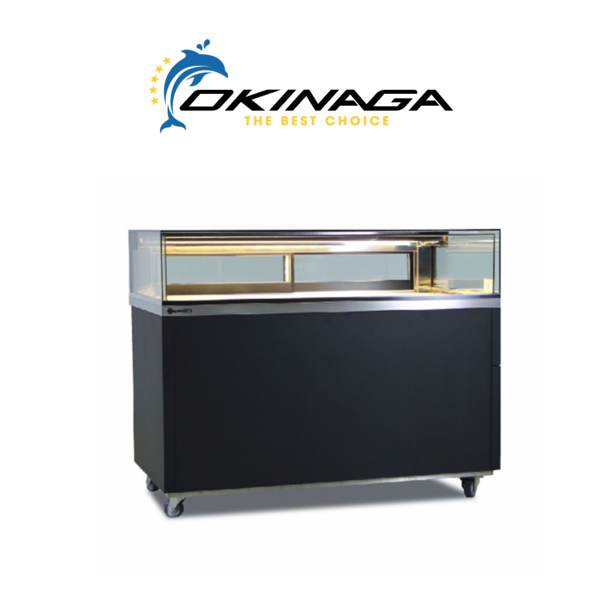 TỦ TRƯNG BÀY BÁNH CÓ BÁNH XE ĐẨY OKINAGA BK0-150