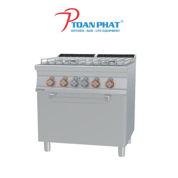 LOTUS BẾP GAS 4 ĐẦU ĐỐT LÒ NƯỚNG ĐIỆN 5,32 KW CFV4-78GPE