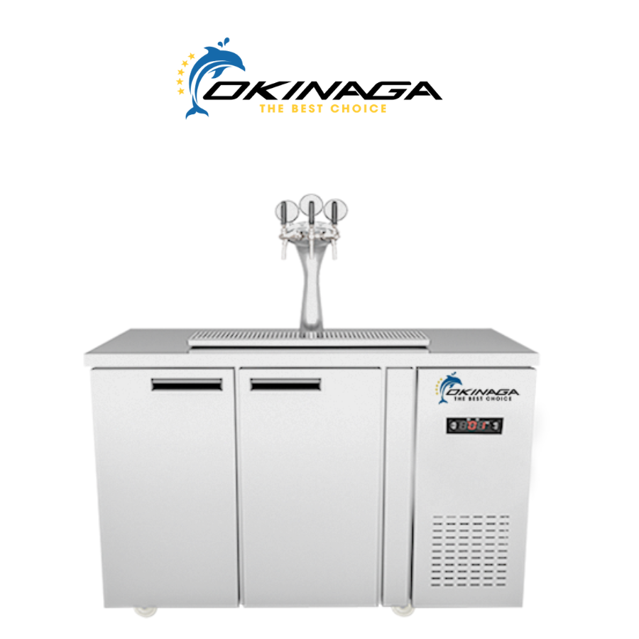 TỦ BIA KHÔ QUẠT GIÓ OKINAGA 6 BOM 20L (TRỤ 3 VÒI)