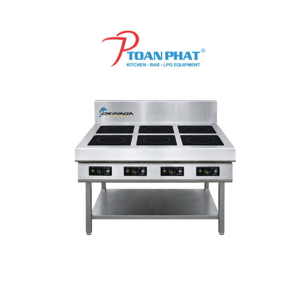 BẾP ÂU ĐIỆN TỪ 6 HỌNG CÓ GIÁ DƯỚI OKINAGA