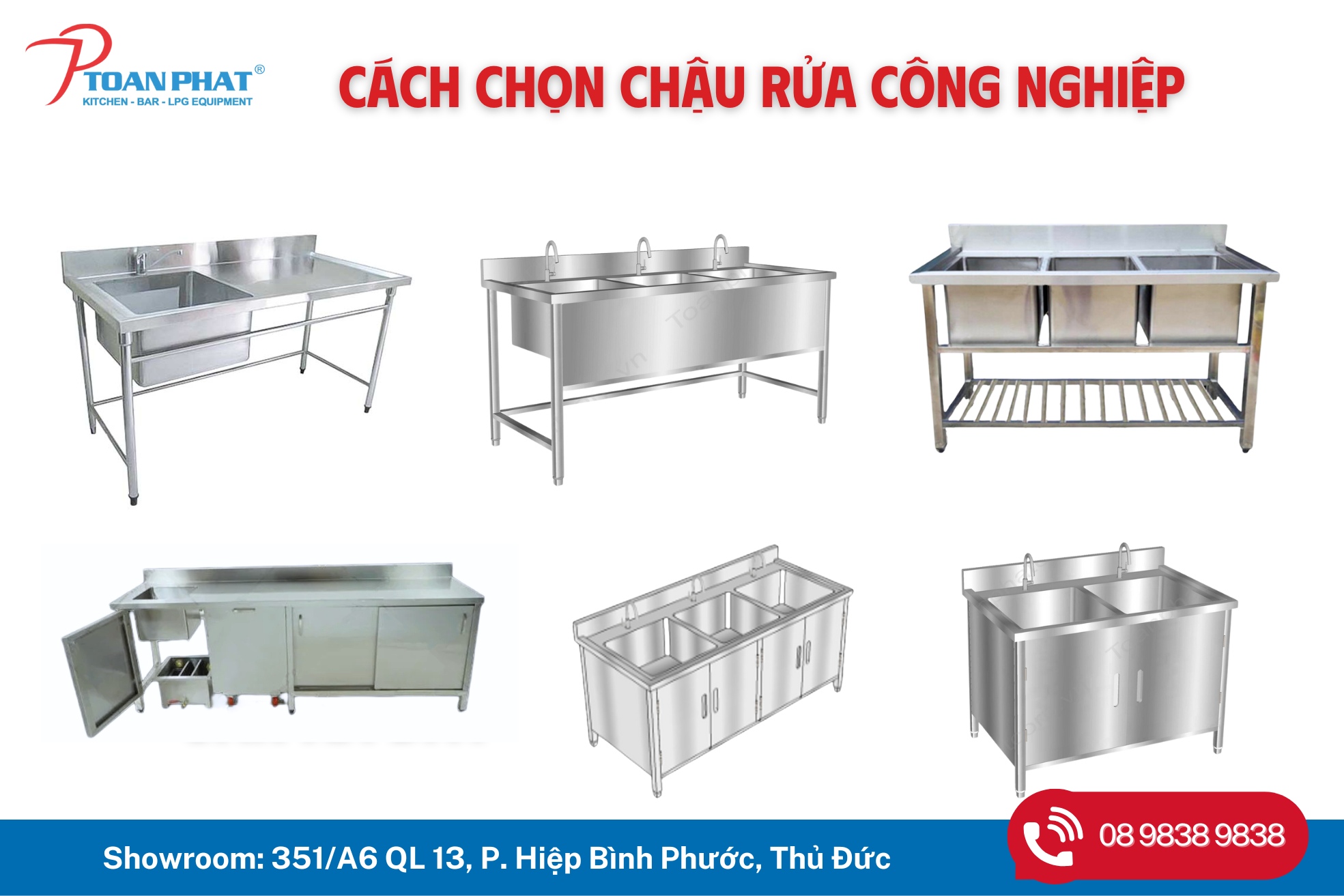 Các loại chậu rửa Inox cho nhà hàng