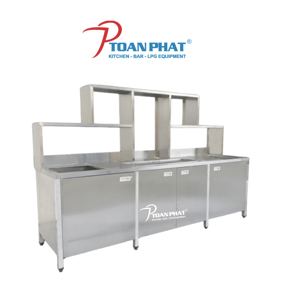 MODULE QUẦY PHA CHẾ CHẬU RỬA, KỆ, THÙNG ĐÁ