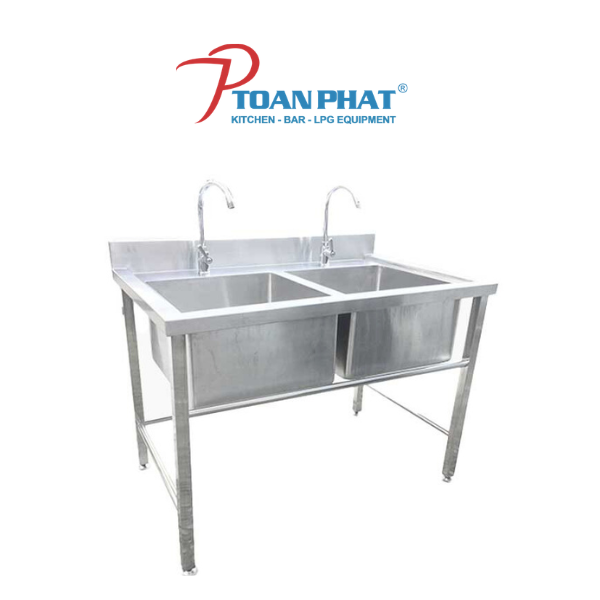 CHẬU RỬA 2 HỐ INOX 304