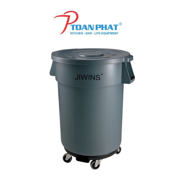 THÙNG RÁC JIWINS DI CHUYỂN CÓ NẮP
