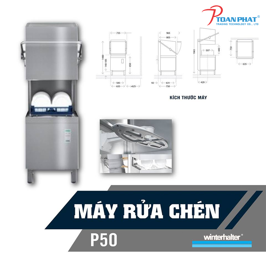 GIẢI PHÁP RỬA CHÉN HIỆU QUẢ CHO NHÀ HÀNG, KHÁCH SẠN 16 Máy rửa chén Winterhalter