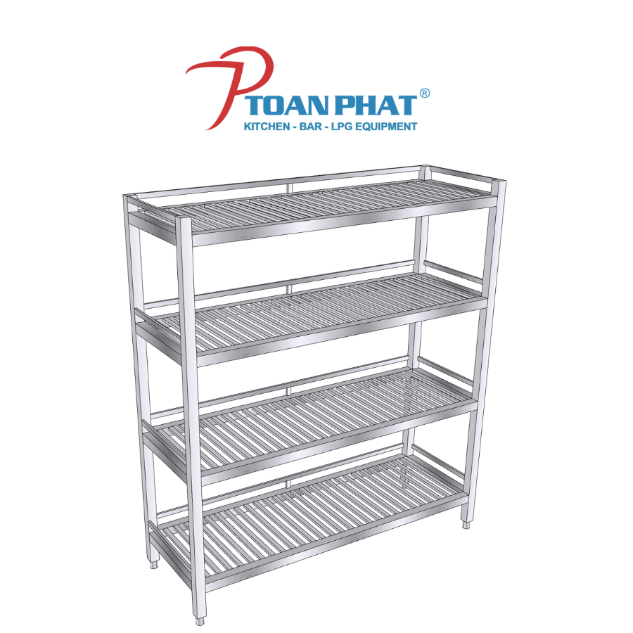 KỆ SONG INOX 4 TẦNG