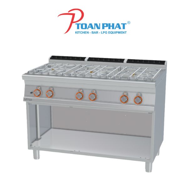 LOTUS BẾP CÔNG NGHIỆP 6 VÙNG NẤU PCA-712GP