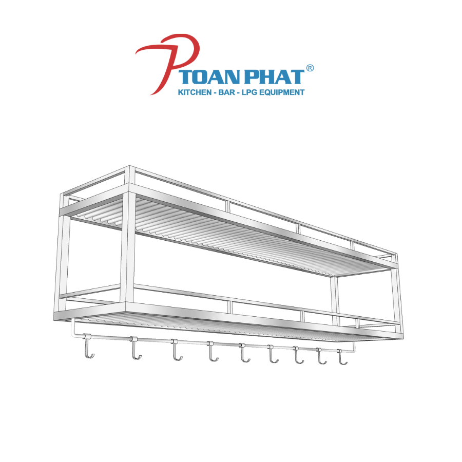 KỆ SONG 2 TẦNG CÓ MÓC TREO