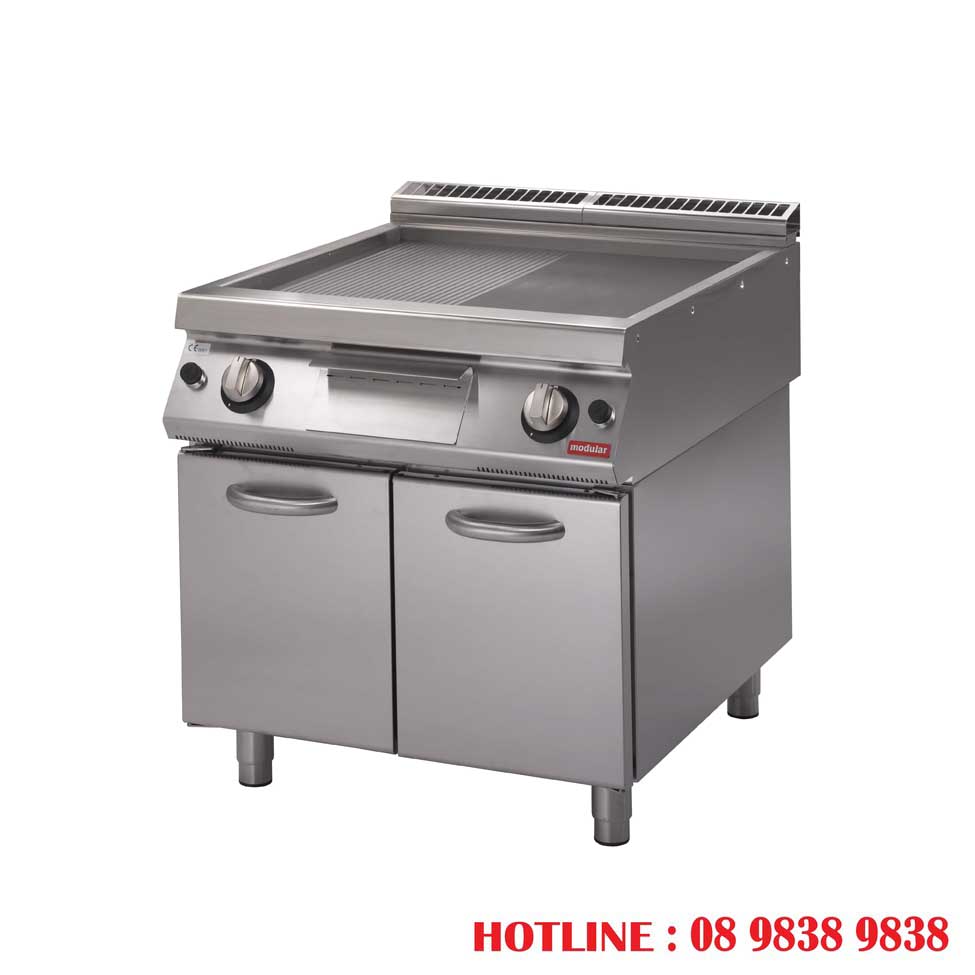 BẾP CHIÊN NỬA PHẲNG NỬA NHÁM CÓ TỦ BÊN DƯỚI MODULAR PK 90/80FTRGS-P