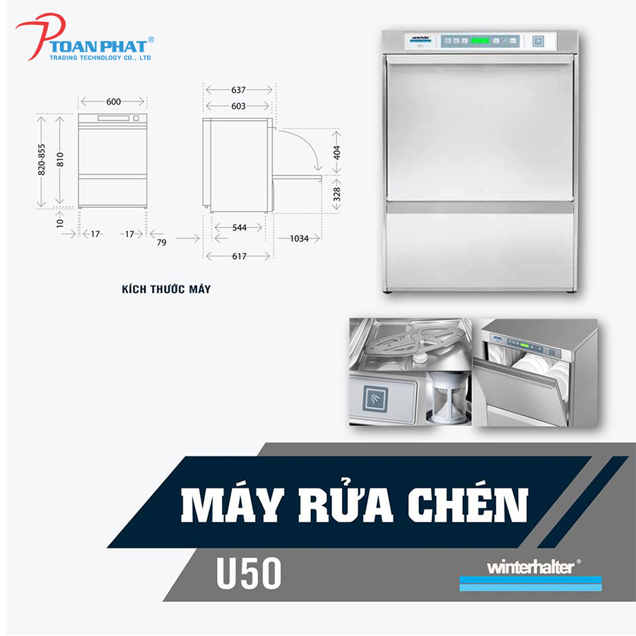 GIẢI PHÁP RỬA CHÉN HIỆU QUẢ CHO NHÀ HÀNG, KHÁCH SẠN 17 Máy rửa chén Winterhalter