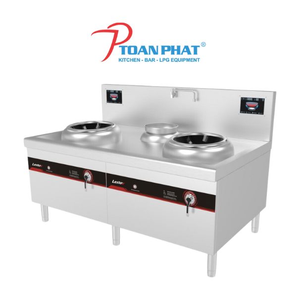 BẾP ĐIỆN TỪ ĐÔI CHẢO RỜI CÓ BỒN NƯỚC LESTOV LT-X400II-E108Y