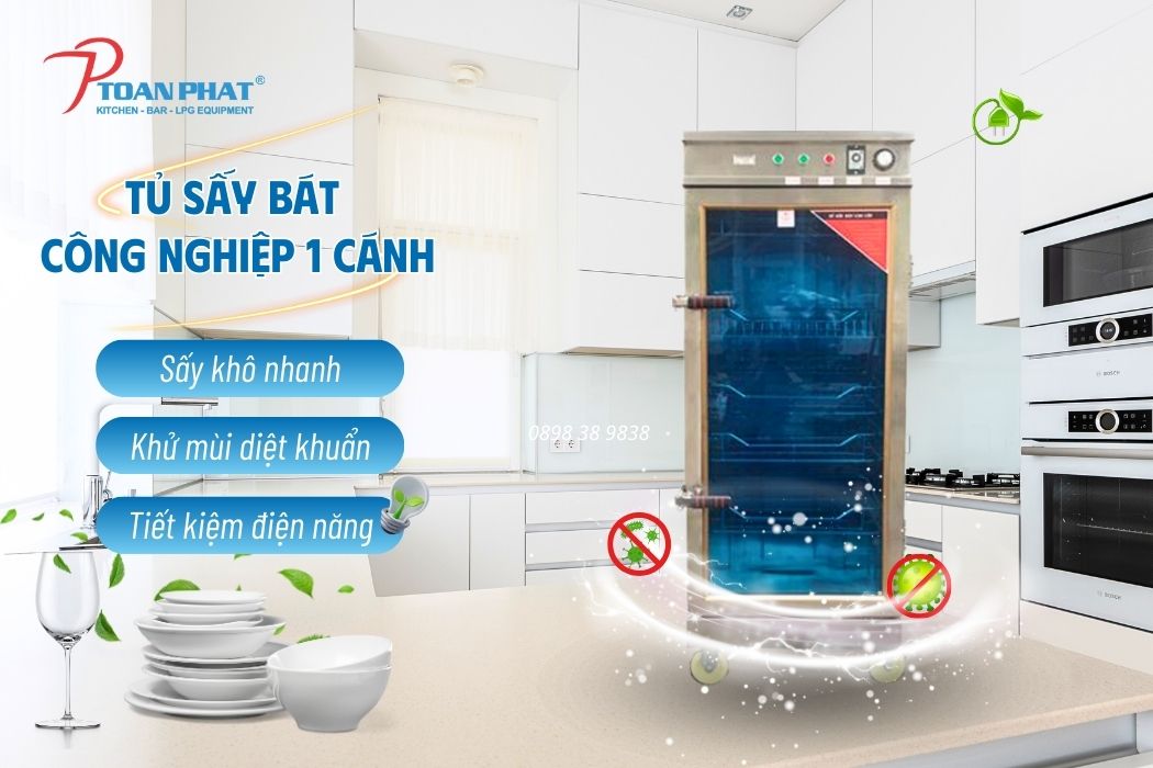 Tủ sấy chén bát đĩa công nghiệp