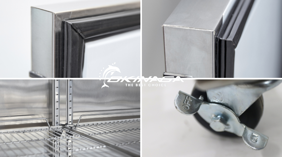 Tủ đông cánh Inox Okinaga