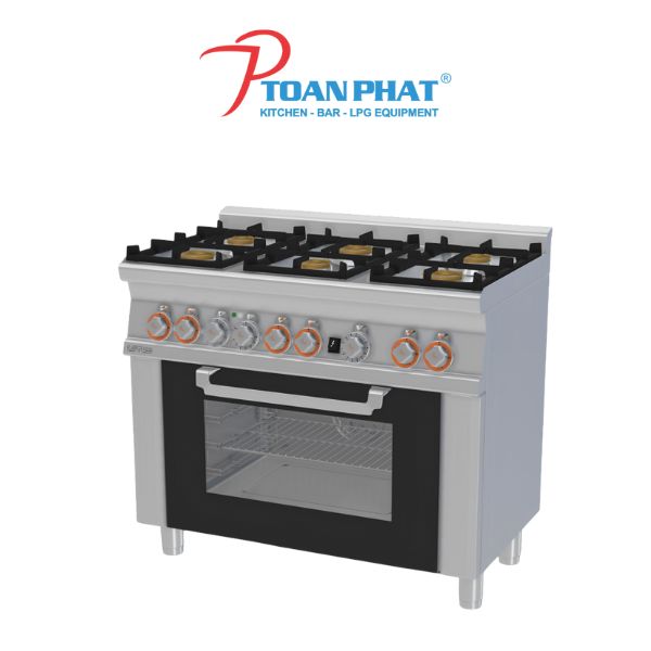 LOTUS BẾP 6 ĐẦU ĐỐT KẾT HỢP LÒ NƯỚNG CỬA KÍNH MODEL CFM6-610GEM