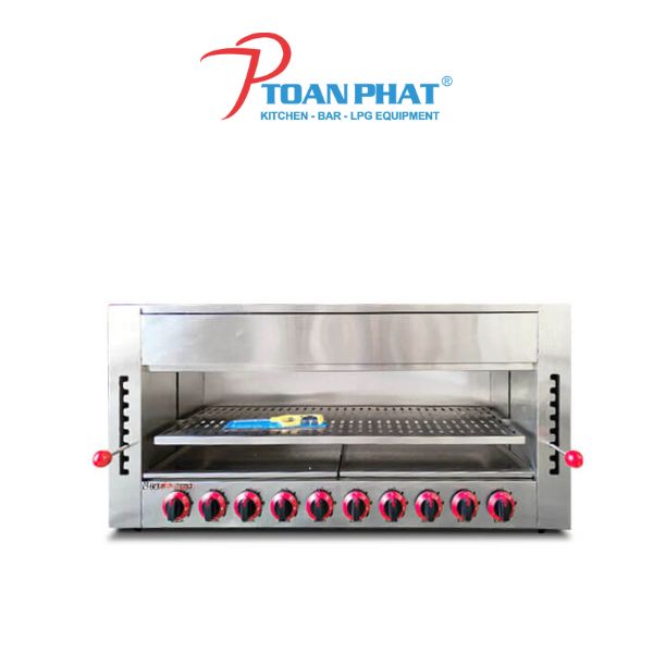 LÒ NƯỚNG 10 ĐẦU ĐỐT BẰNG GAS TOÀN PHÁT