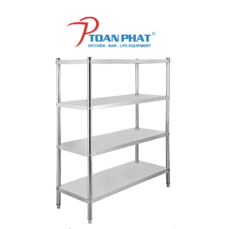 KỆ PHẲNG INOX 4 TẦNG