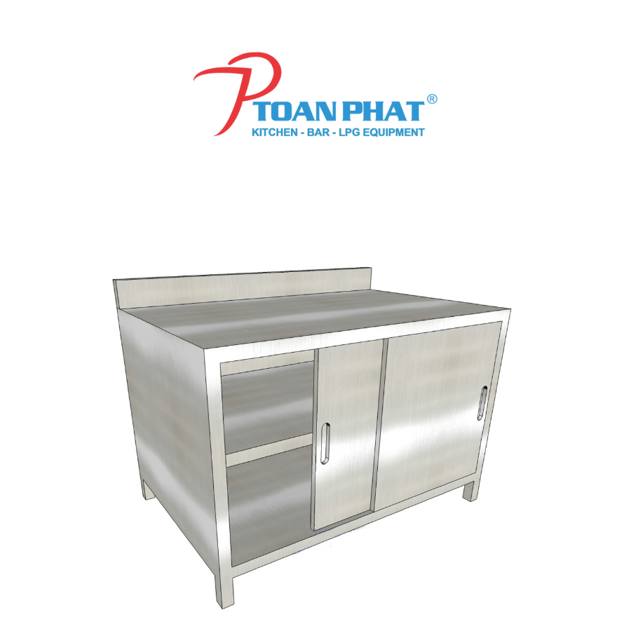 TỦ CỬA LÙA CÓ KỆ GIỮA CÓ GÁY