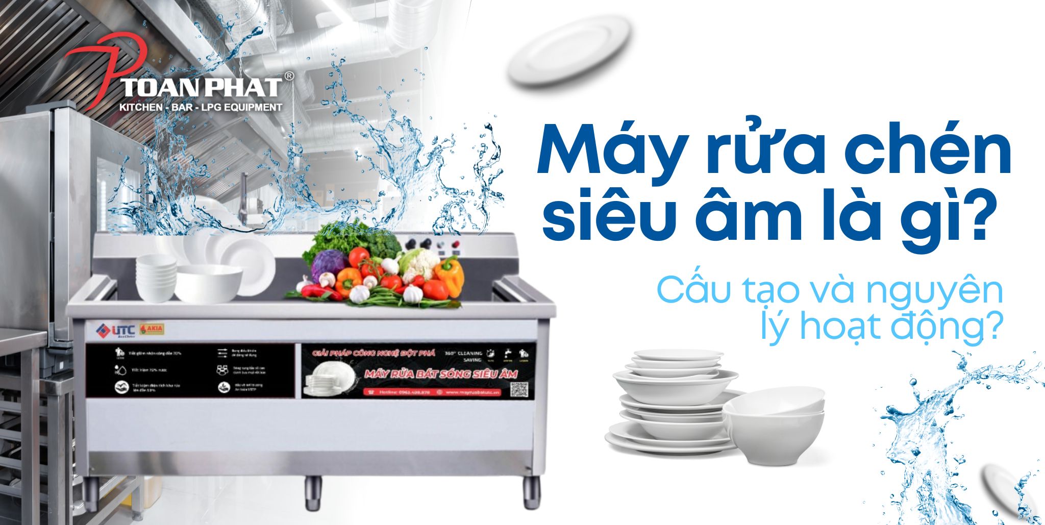 Máy rửa chén siêu âm là gì? Cấu tạo và nguyên lý hoạt động? 1 Máy rửa chén siêu âm là gì Cấu tạo và nguyên lý hoạt động