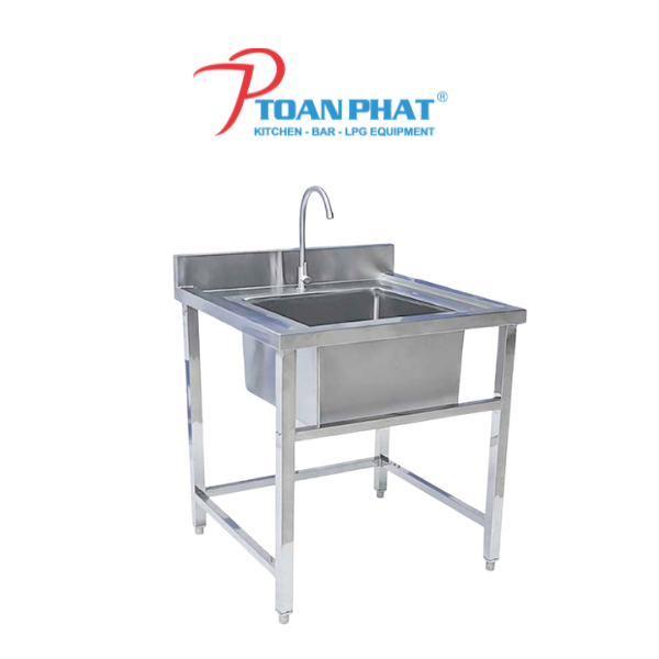 Chậu rửa công nghiệp 1 hố inox 304 cao cấp | Giá tốt