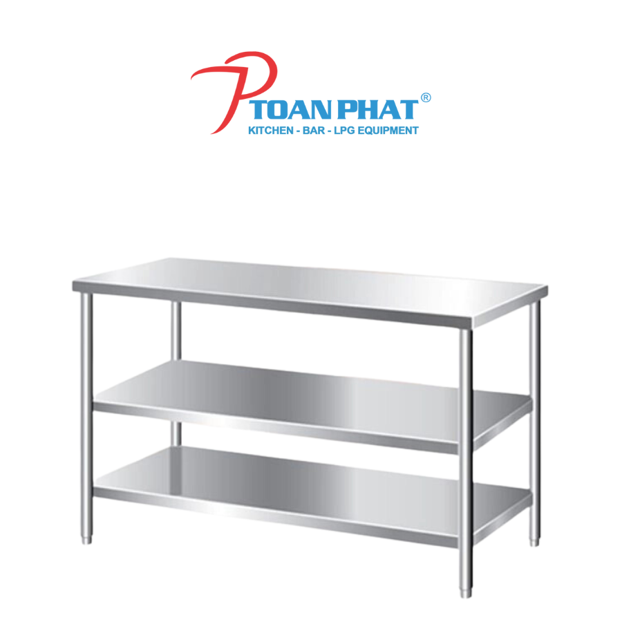 BÀN INOX 3 TẦNG
