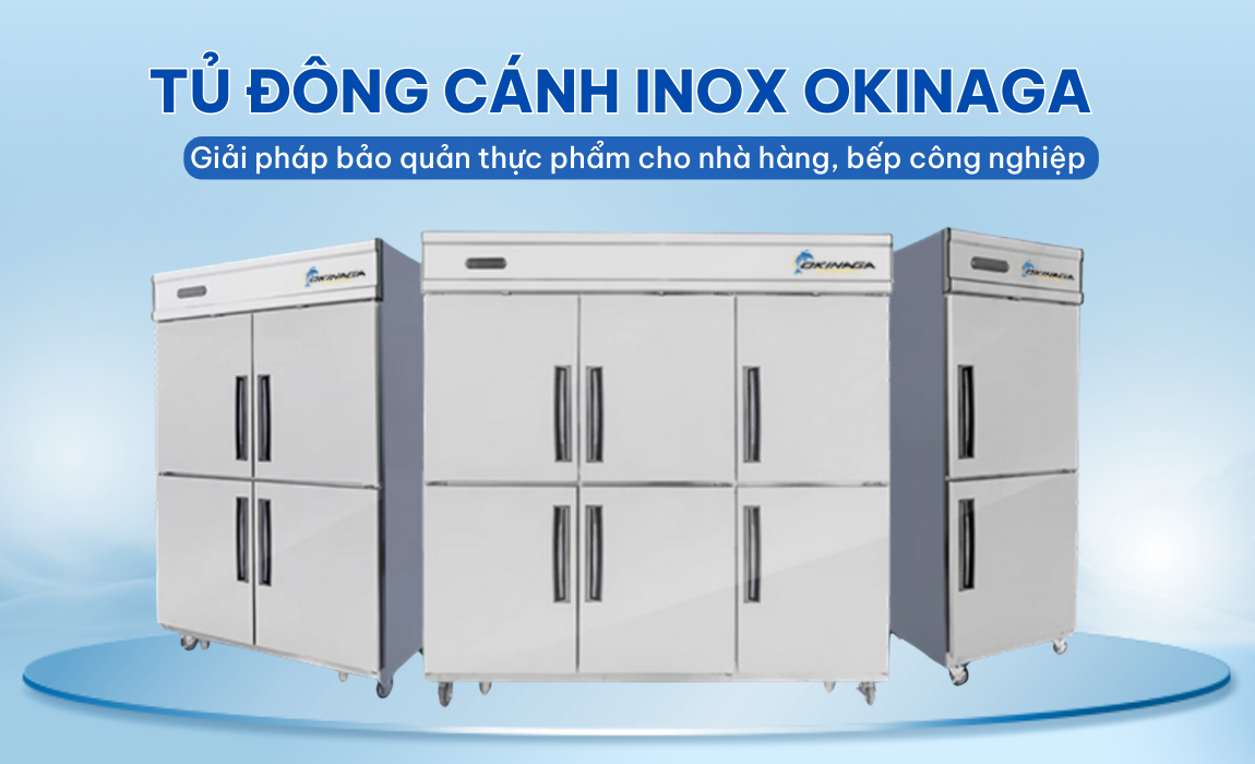 Tủ đông 6 cánh đứng Okinaga