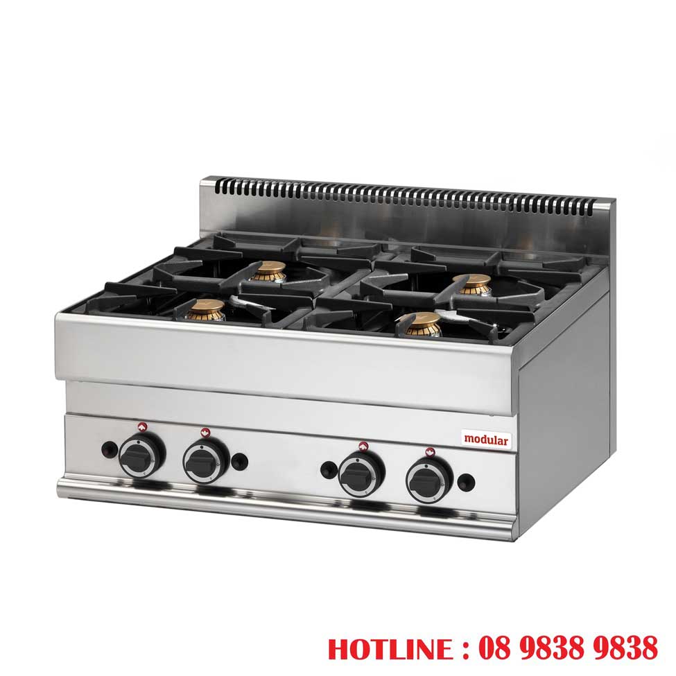 BẾP GAS ÂU 4 HỌNG MODULAR FU 65/70 PCG