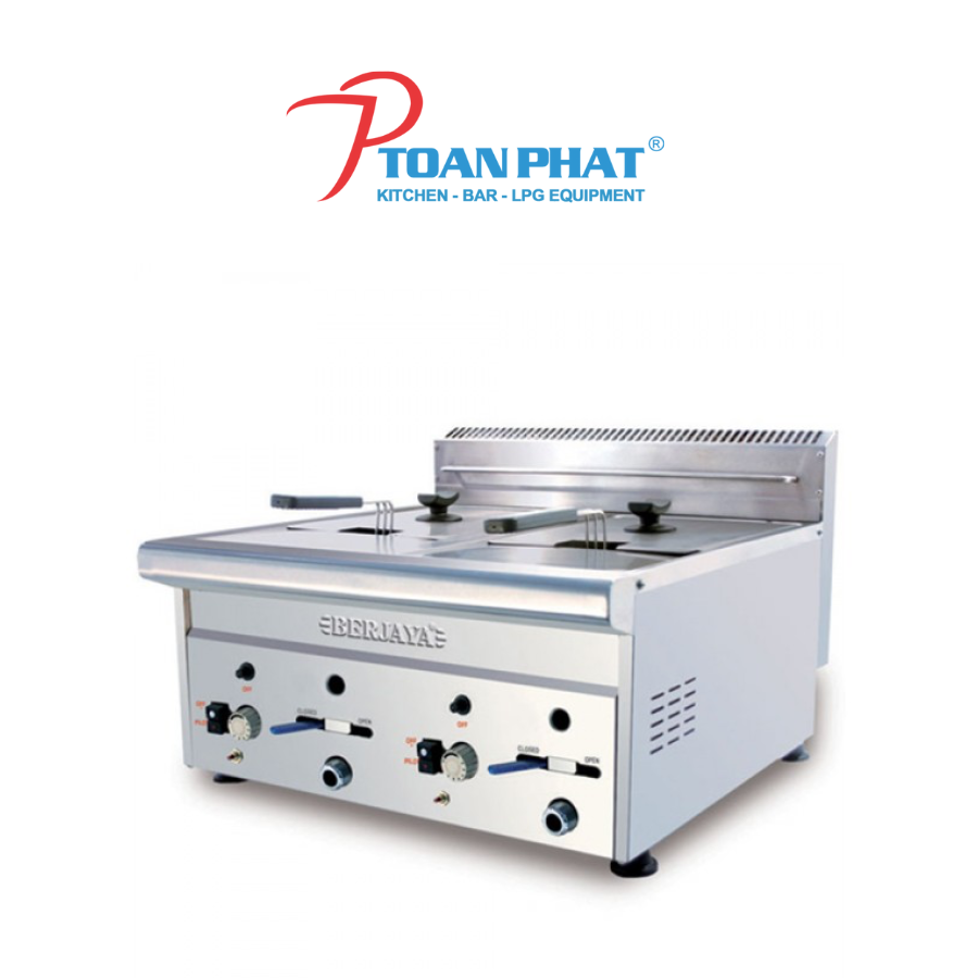 BẾP CHIÊN NHÚNG GAS ĐÔI BERJAYA GDF11D