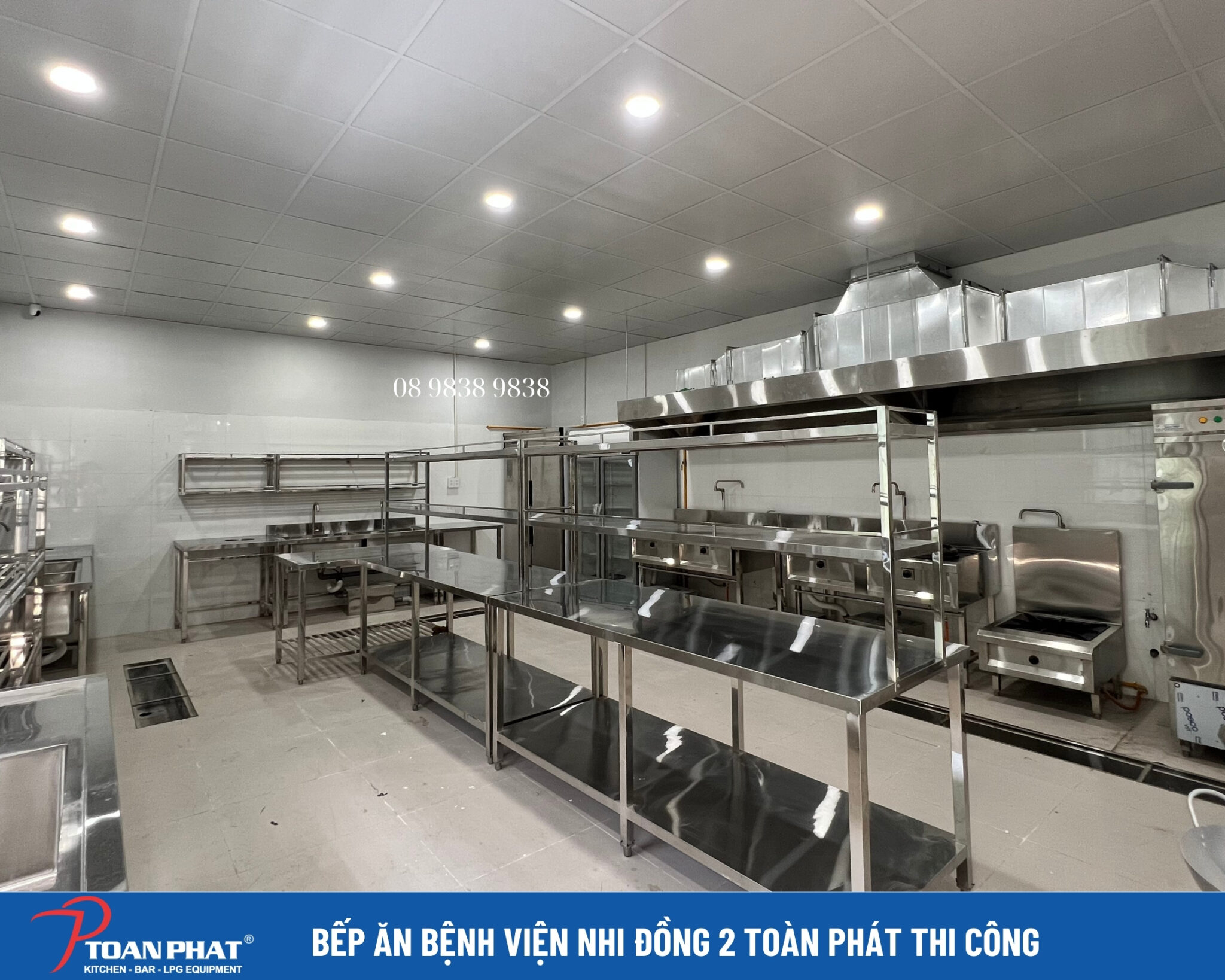 NGUYÊN LÝ THIẾT KẾ BẾP MỘT CHIỀU CHO NHÀ BẾP NHÀ HÀNG, BẾP CÔNG NGHIỆP 1 Bếp công nghiệp Toàn Phát