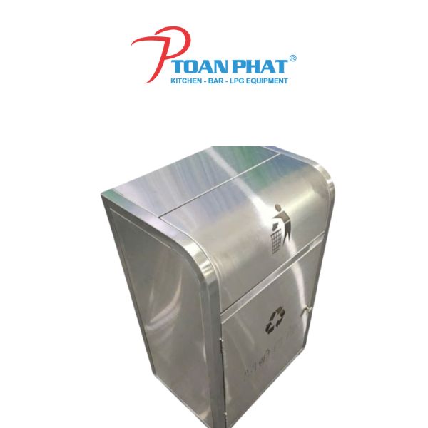 THÙNG RÁC 1 NGĂN INOX 304 TR01304
