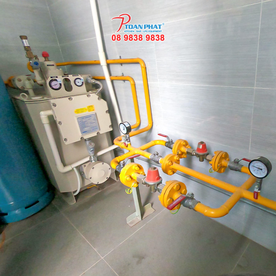 Hệ thống gas công nghiệp lắp đặt cho nhà hàng - TOÀN PHÁT THI CÔNG HỆ THỐNG GAS - BỒN GAS CHO NHÀ HÀNG KHÁCH SẠN