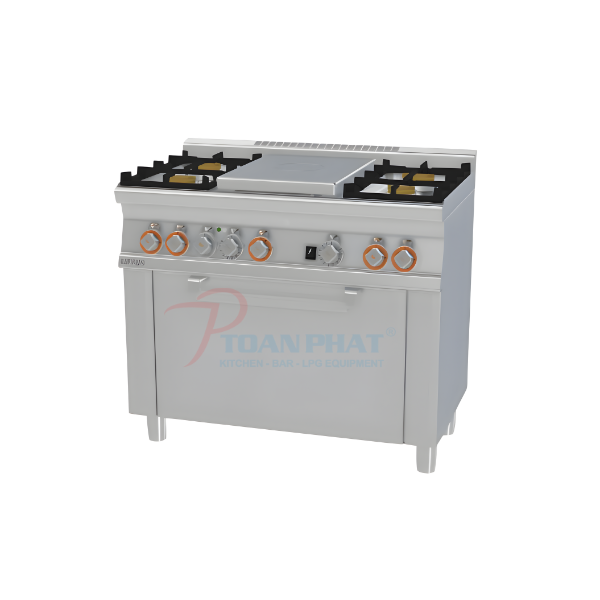 LOTUS BẾP 4 HỌNG CÓ LÒ NƯỚNG ĐIỆN MODEL TPFM4-610GEM